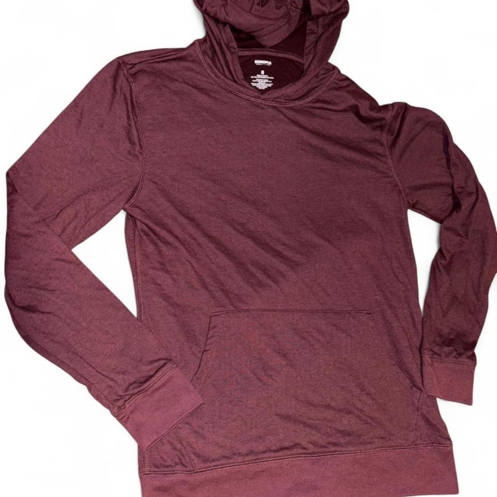 Sonoma Men's Burgundy Hoodie